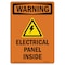 Signmission Safety Sign, OSHA WARNING, 7" Height, Electrical Panel Inside, Portrait OS-WS-D-57-V-13130 - alternate 1